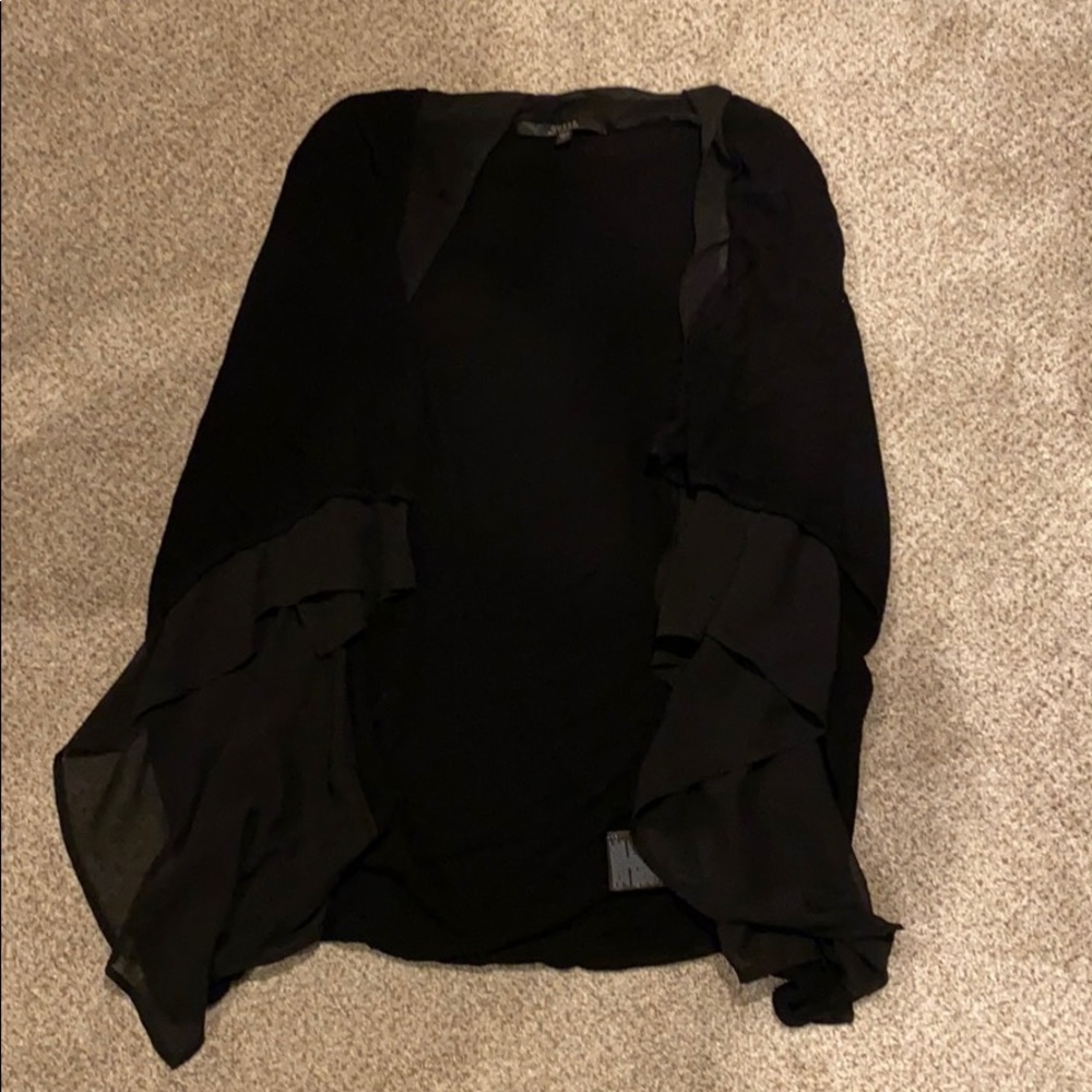 Black Tank Top Cardigan